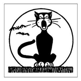70 cm Siyah Kedi Folyo Sticker