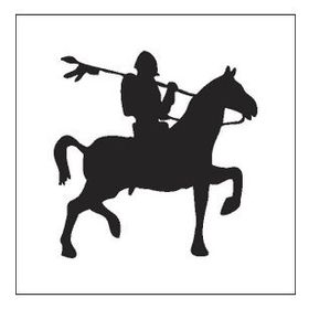 70 cm Şovalye Folyo Sticker