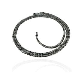 70 cm Tilki Kuyruğu 3.2 mm Erkek Zinciri Gümüş Kolye