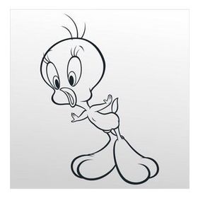 70 cm Tweety Folyo Sticker