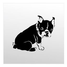 70 cm Yavru Köpek Folyo Sticker