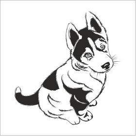 70 cm Yavru Kurt Folyo Sticker