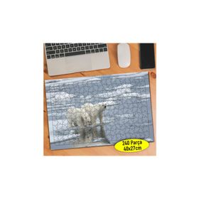 70259188 Küresel Isınma Kutup Ayısı 240 Parça Puzzle Yapboz