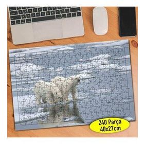 70259188 Küresel Isınma Kutup Ayısı 240 Parça Puzzle Yapboz