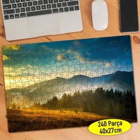 70799113 Ukrayna Dağ Doğa Manzarası 240 Parça Puzzle Yapboz