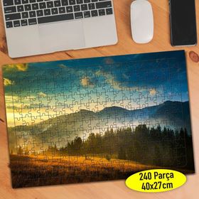 70799113 Ukrayna Dağ Doğa Manzarası 240 Parça Puzzle Yapboz