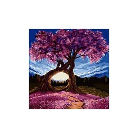 70x90 cm Aşıklar Ağacı sayılarla Boyama Seti Rulo Duvar Sticker