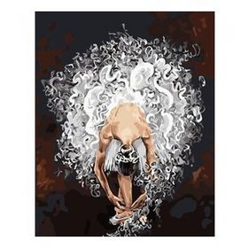 70x90 cm Beyaz Balerin Sayılarla Boyama Seti Rulo Duvar Sticker
