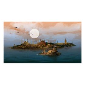 70x90 cm Bir İstanbul Masalı Sayılarla Boyama Seti Rulo Duvar Sticker