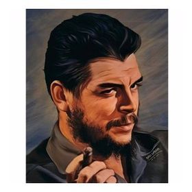 70x90 cm Che Guevara Sayılarla Boyama Seti Rulo Duvar Sticker