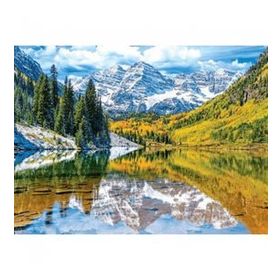 70x90 cm Göl Manzarası Sayılarla Boyama Seti Rulo Duvar Sticker
