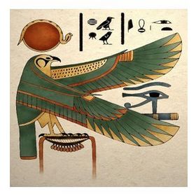 70x90 cm Mısır Tanrısı Horus Sayılarla Boyama Seti Rulo Duvar Sticker