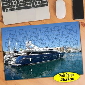 71316858 Deniz Limanında Lüks Tekne 240 Parça Puzzle Yapboz