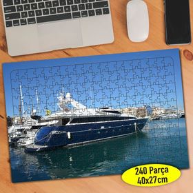 71316858 Deniz Limanında Lüks Tekne 240 Parça Puzzle Yapboz