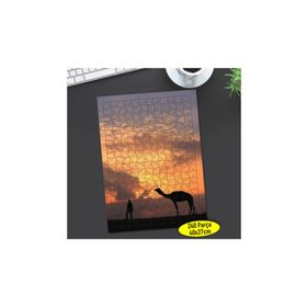 71349535 Gün Batımı Deve Silüeti 240 Parça Puzzle Yapboz