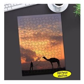 71349535 Gün Batımı Deve Silüeti 240 Parça Puzzle Yapboz