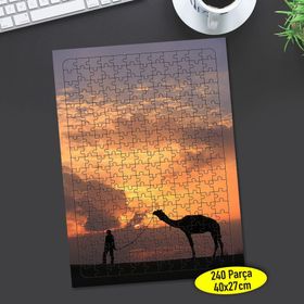 71349535 Gün Batımı Deve Silüeti 240 Parça Puzzle Yapboz
