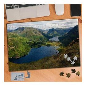 714 Dağların Çevrelediği Gölet 240 Parça Puzzle Yapboz Tablo