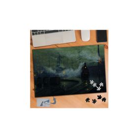 715 Akşam Vakti Dumanlı Tren Yolu 240 Parça Puzzle Yapboz Tablo