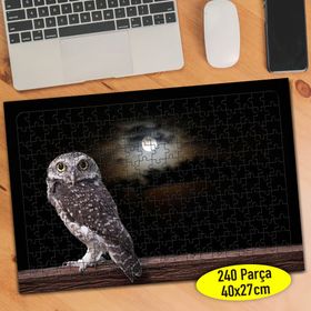 71586665 Karanlıkta Dolunay ve Baykuş 240 Parça Puzzle Yapboz