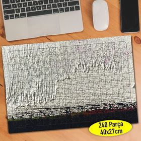 71857813 Siyah Beyaz Boya Desenleri 240 Parça Puzzle Yapboz