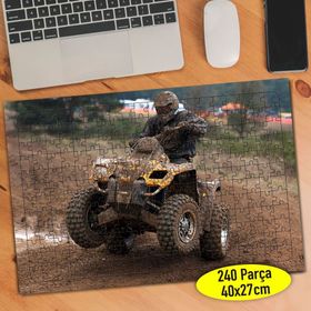 7197135 Zorlu Parkurda ATV ile Safari 240 Parça Puzzle Yapboz
