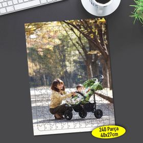 72044708 Bebek Arabalı Anne 240 Parça Puzzle Yapboz