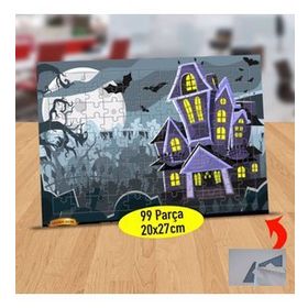 7214 Korku Evi ve Uçan Yarasalar 99 Parça Puzzle Yapboz Tablo