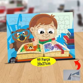 7214495170 Resimli Kitap Okuyan Kız 99 Parça Puzzle Yapboz Tablo