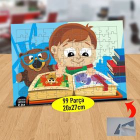 7214495170 Resimli Kitap Okuyan Kız 99 Parça Puzzle Yapboz Tablo