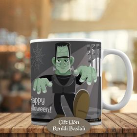 721474 Yeşil Frankenstein Cadılar Bayramı Kupa Bardak