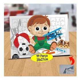 72147495171 Oyuncakla Oynayan Bebek 99 Parça Puzzle Yapboz Tablo