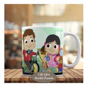 72147495751 Sevimli Mutlu Dostlar Kupa Bardak