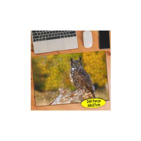 72182248 Keskin Bakışlı Sevimli Baykuş 240 Parça Puzzle Yapboz