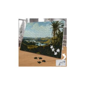 72209 Palmiyeli Göl Manzarası Sanatsal 240 Parça Puzzle Yapboz