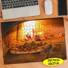 72210690 Taş Fırında Pizza Fast Food 240 Parça Puzzle Yapboz