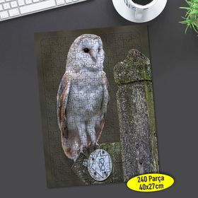 72239726 Asil Duruşlu Sevimli Baykuş 240 Parça Puzzle Yapboz