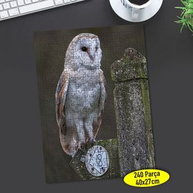 72239726 Asil Duruşlu Sevimli Baykuş 240 Parça Puzzle Yapboz