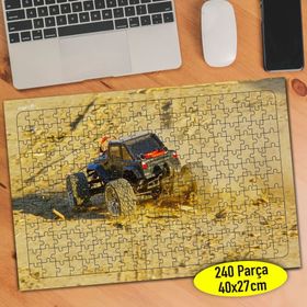 72408319 Oyuncak Araba Ralli Yarışı 240 Parça Puzzle Yapboz