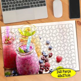 727058 Smoothie Meyveli Soğuk İçecekler 240 Parça Puzzle Yapboz