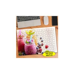 727058 Smoothie Meyveli Soğuk İçecekler 240 Parça Puzzle Yapboz