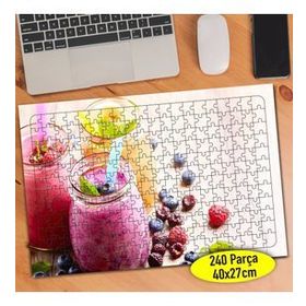 727058 Smoothie Meyveli Soğuk İçecekler 240 Parça Puzzle Yapboz