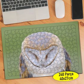 72796342 Uyuyan Sevimli Hayvan Baykuş 240 Parça Puzzle Yapboz