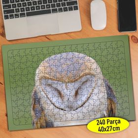 72796342 Uyuyan Sevimli Hayvan Baykuş 240 Parça Puzzle Yapboz