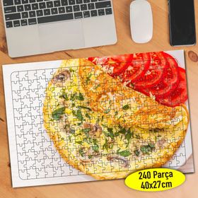 7311 Lezzetli Omlet ve Domates Dilimleri 240 Parça Puzzle Yapboz