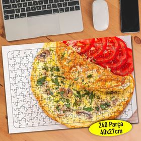 7311 Lezzetli Omlet ve Domates Dilimleri 240 Parça Puzzle Yapboz