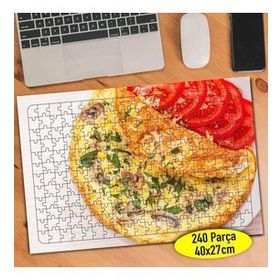 7311 Lezzetli Omlet ve Domates Dilimleri 240 Parça Puzzle Yapboz