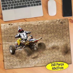 73175275 Zorlu Parkurda ATV ile Safari 240 Parça Puzzle Yapboz