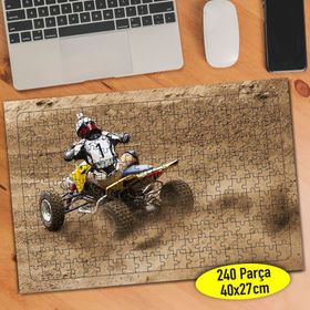 73175275 Zorlu Parkurda ATV ile Safari 240 Parça Puzzle Yapboz