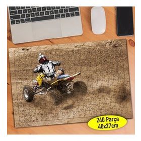 73175275 Zorlu Parkurda ATV ile Safari 240 Parça Puzzle Yapboz